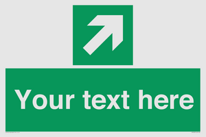 Custom Arrow Top Right Sign